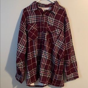 David Taylor thermal warm flannel button up